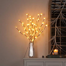 Load image into Gallery viewer, Vanthylit Lighted 30'' 3PK Twig Branches Pathway Light with White Leaf 60LED Branches Lights Waterproof Brown Willow Branch Lights for Outdoor and Indoor Decor
