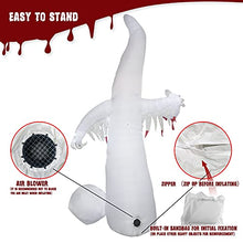 Load image into Gallery viewer, EAMBRITE 10FT 220LT Halloween Inflatable Ghost with Red Eyes Outdoor Blow Up Decoration for Halloween Party, Yard, Garden, Lawn