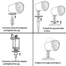 Load image into Gallery viewer, EAMBRITE Ghost Projector Halloween Projector Lights Outdoor Decorations Mains Powered Waterproof for Window Patio Garden and Haunted House Decor