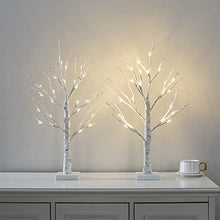 Load image into Gallery viewer, Vanthylit Easter Decorations, Pre-lit Easter Tree Lights with Timer, 2 Pack LED Birch Tree with Easter Ornaments, 2FT Easter Table Centerpiece Decoration, Easter Decorations for The Home