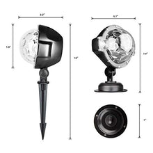 Load image into Gallery viewer, EAMBRITE Christmas Snowflakes Projector Light with Remote Control Outdoor Snow Falling Projection Lights for Xmas Home Yard Garden Party