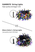 Load image into Gallery viewer, EAMBRITE 200LT LED 66FT Christmas String Lights Ultra-Bright Jumbo Bulbs Waterproof with 8 Modes Plug in for Indoor Outdoor Christmas Tree Garden Wedding Party Decoration, Multicolor