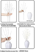 Load image into Gallery viewer, EAMBRITE Home Decorative Twig Lights Lighted White Twig Branches Pathway Stakes with 60 LED White Lights Waterproof Plug in for Outdoor and Indoor Decor (3PK, 76cm)
