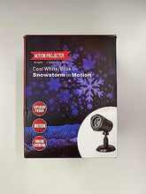 Load image into Gallery viewer, EAMBRITE Snowflake Projector Light LED White/Blue Rotating Snowfall Landscape Projection Decorative Christmas Lights for Birthday Wedding Theme Party Garden Home Winter Outdoor Indoor Decor