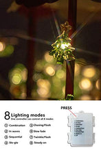 Load image into Gallery viewer, EAMBRITE 3PK 8 Modes Christmas Themed Dewdrop String Light Decor 10.75FT 30LT LED Gift Boxes Stockings Christmas Trees for Window Porch Stair Bar Outdoor and Indoor