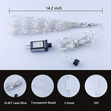 Load image into Gallery viewer, EAMBRITE 18 Inch Wrapped Lighted LED Copper Wire Twig Starburst Light 90 Warm White with Transparent Beads Decorative Home Xmas Wedding