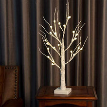 Load image into Gallery viewer, Vanthylit Twig Christmas Tree 2FT 24LEDs Birch Twig Tree with Frosted Balls Battery Operated LED Display Tree with Warm White Lights for Indoor Home Party Wedding Christmas Decoration