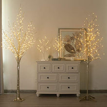 Load image into Gallery viewer, Vanthylit Pre-lit 6FT LED Spring Tree with 208LED Warm White Lights Artificial Champagne Tree for Party Wedding Holiday Decorations Indoor and Outdoor