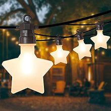 Load image into Gallery viewer, Eambrite Outdoor String Lights Mains Powered, Garden LED Festoon Lights Outdoor, Waterproof Connectable Patio Lighs for Party (Warm White, 5m)