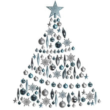 Load image into Gallery viewer, EAMBRITE Christmas Bauble Set White Silver Blue Christmas Balls with Star Tree Topper for Garland Wreath Christmas Tree Decoration