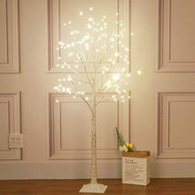 Load image into Gallery viewer, Vanthylit 5FT 168LT White Birch Tree with Fairy Lights Warm White for Indoor and Outdoor Decor