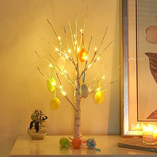 Load image into Gallery viewer, Vanthylit Easter Decorations, LED Easter Tree Lights with Timer, Lighted Birch Tree with Eggs Battery Powered, 2FT Easter Centerpiece Decoration Tabletop Tree Light, Easter Decorations for The Home