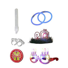 Load image into Gallery viewer, EAMBRITE Girls Birthday Set - LED Eyeglasses +LED Crown+ LED Badge +Light Stick Combo Perfect for Girls Birthday Party Decorations