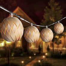 Load image into Gallery viewer, Vanthylit Pre-lit Globe Rattan Balls String Lights, 10 LED Bamboo Lantern with Fairy Lights Battery Operated for Indoor Home Decoration