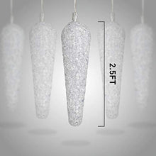 Load image into Gallery viewer, PEIDUO Multicolor Raindrop Lights 20 Tube Plug Powered Icicle Falling Lights Shooting Star Lights for Garden Outdoor Patio Holiday Wedding Party Mall Decoration String Lights