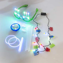 Load image into Gallery viewer, EAMBRITE Boy Birthday Set - LED Eyeglasses +LED Necklace+ LED Badge +Light Stick Combo Perfect for Girls Birthday Party Decorations
