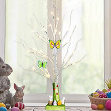 Load image into Gallery viewer, EAMBRITE Easter Tree White Twig Tree Lights with Bunnies Easter Decorations Gift for Kids (2ft/60cm)
