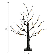 Load image into Gallery viewer, EAMBRITE Kirschblütenbaum Led Warmweiß 60cm Haus Tisch Silikonkirschblüte Leuchtbaum Innen energiesparend Biegbar Dekobaum Belichtet Batterie-Stromversorgung