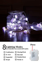Load image into Gallery viewer, Vanthylit Amethyst LED String Lights 30LED Natural Raw Stones Decorative String Lights Battery Operated Crystal String Lights for Indoor Outdoor Valentine's Day Bedroom Party Decoration