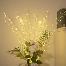 Load image into Gallery viewer, Vanthylit Lighted Twig Branch Stakes 34” 3PK Silver Metal Branch Lights with 114LT Warm White Spring Decor for Home Holiday Christmas Floor Vase Tabletop Decoration Indoor and Outdoor Use