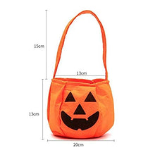 Load image into Gallery viewer, Eambrite Halloween Pumpkin Candy Bag Trick or Treat Bags Candy Goodies Gift Handbag for Kids Costume Party Home Decoration