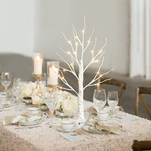 Load image into Gallery viewer, KELANCHY LED Birch Tree 2FT with Timer for Easter Day Decor, Easter Tree Centerpiece Table Decorations,Money Tree Tabletop Bonsai Tree Lights,Battery Operated Artificial Tree with Lights (Warm White)