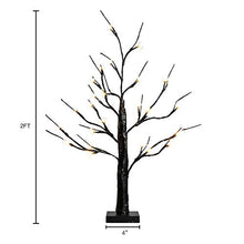 Load image into Gallery viewer, EAMBRITE LED Cherry Blossom Tree Flower Tree Lights Battery Operated Decorative Tabletop Bonsai Tree for Christmas Home Party Wedding (60cm/2ft)
