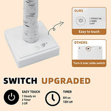 Load image into Gallery viewer, PABIPABI Money Tree Gift Holder,Set of 2 Birch Tree with 12 Clear Clips, Battery/USB Powered Timer Display Tree for Home Party, Office, Christmas, Wedding, Birthday Graduation (Warm White)