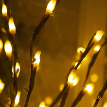 Load image into Gallery viewer, Vanthylit Lighted 3PK Twig Branches with 33Inches 90LED Pip Berry Branches Lights Waterproof Adapter Brown Willow Branch Lights for Outdoor and Indoor Decor