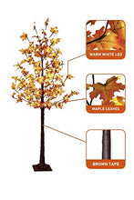 Load image into Gallery viewer, EAMBRITE 6FT Maple Tree with 128 Warm White Lights Decor Thanks Giving Day Wedding Party Holiday
