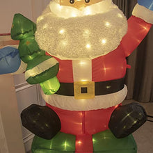 Load image into Gallery viewer, DELICHTER Weihnachtsdeko 180CM Aufblasbar Weihnachtsmann Beleuchtet Weihnachten Geschenk Deko für Innen, außen, Hof, Garten, Freien