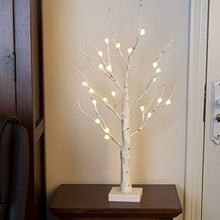 Load image into Gallery viewer, Vanthylit Pre-lit 2FT 24LED Birch Table Tree Lights with Timer LED Bonsai Tree Centerpiece Decoration Table Lamp for Home Wedding Holiday