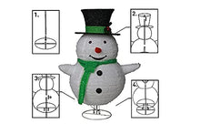 Load image into Gallery viewer, Eambrite Light up Snowman and Santa Pop up 2.5FT Fluffy Christmas Decorations with Waterproof Plug for Indoor and Outdoor (Set of 2)
