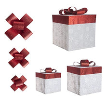 Load image into Gallery viewer, Vanthylit Set of 3 Christmas Lighted Gift Boxes with Snowflake 240LT Warm White LED Plug in Present Boxes for Indoor Outdoor Use Christmas Yard Room Tree Decorations
