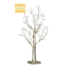 Load image into Gallery viewer, EAMBRITE 24IN 48LT Champagne Gold Centerpiece Tree with 168 Pearl Crystal for Home Party Holiday Birthday Wedding Decoration Indoor Use
