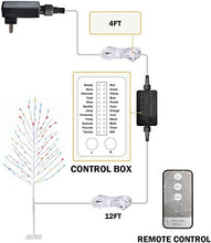 Load image into Gallery viewer, EAMBRITE 6FT 135LT Christmas Pre-lit Tree Frosted Ball Remote Controller RGB Colorful Warterproof for Home Festival Party Christmas Plug in UL Adapter