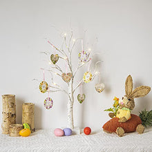 Load image into Gallery viewer, Eambrite Mini White Easter Tree Christmas Cards Display Tree Tabletop Birch Tree Battery Operated LED Twig Tree for Party Wedding Christmas Special Celebration (60cm)