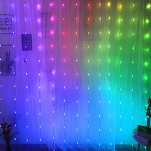 Load image into Gallery viewer, Vanthylit LED Curtain String Lights, 400LT RGB Fairy Lights, Hanging Fairy Window Lights, Waterproof Lights Plug-in Outdoor Fairy Lights for Wedding, Patio, Garden, Christmas Decor
