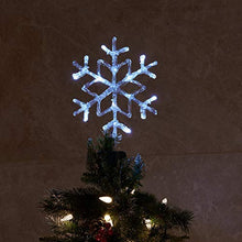 Load image into Gallery viewer, Padoo LED 9.5”Frozen Crystal Twinkle Snowflake for Party Holiday Winter Christmas Decorations
