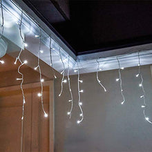 Load image into Gallery viewer, Vanthylit 320LED Icicle Strip Light Cool White with 8 Functions Twinkle String Lights for Spring Deco Shopping Centers Hotel Patio Yard Garden Wedding Party Christmas Lights Holiday Icicle Lights