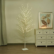 Load image into Gallery viewer, Vanthylit Pre-lit 6FT Tree with 200LED White Twinkle Lights Artificial White Tree for Party Wedding Holiday Decorations Indoor and Outdoor