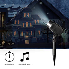 Load image into Gallery viewer, EAMBRITE Animated Halloween Projector Lights with Music Waterproof Landscape Projector Lights Decoration for Hallowmas Outdoor Indoor Use