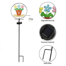 Load image into Gallery viewer, EAMBRITE Garden Solar Flower Pot Pathway Lights Outdoor Metal Led Stake Light Decor Walkway Pathway Yard Lawn