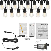 Load image into Gallery viewer, Vanthylit Outdoor String Lights Décor for Porch, Outside Waterproof Patio String Lights, Patio String Lights Dimmable with Remote