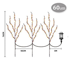 Load image into Gallery viewer, Vanthylit Lighted 76cm 3PK Decorative Twigs Branches Pathway Lights with 60LED Beads Branch Lights Waterproof Mains Powered Twig Lights for Indoor Outdoor Christmas Decoration