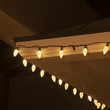 Load image into Gallery viewer, DELICHTER LED Lichterkette, 100 LEDs Weihnachtsbaumbeleuchtung mit 8 Modi,Strombetrieb für innen, außen,Party Wohnung,Tannenbaum(Warm Weiß)