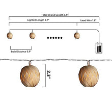 Load image into Gallery viewer, Eambrite LED Batteriebetrieben Innen Lichterkette, Lichterkette Rattan Ball für Weihnachten Hochzeit 1,65M,Lichterkette Boho Warmweiß Party Deko
