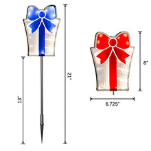 Load image into Gallery viewer, Spring Lights,Vanthylit 3PK 54LT Gift Box Tunnel Pathway Markers Battery Operated Christmas Lawn Stake Lights Spring and Summer Outdoor Decorations
