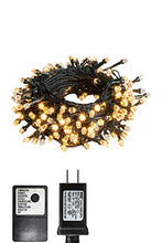 Load image into Gallery viewer, Vanthylit Christmas Lights 200 LED 65ft Fairy Lights Plug in, Indoor Outdoor Christmas Tree Lights String Lights, Outside Lights for Xmas/Home/Party/Christmas Decorations Warm White– Green Cable