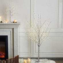 Load image into Gallery viewer, EAMBRITE 5FT 217LT LED Sliver Fairy Tree with Fairy Lights for Home Holiday Birthday Wedding Party Decor